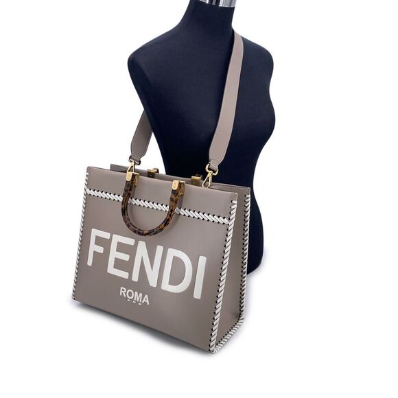 Fendi Leather Tote Bag Sunshine - Picture 2 of 6
